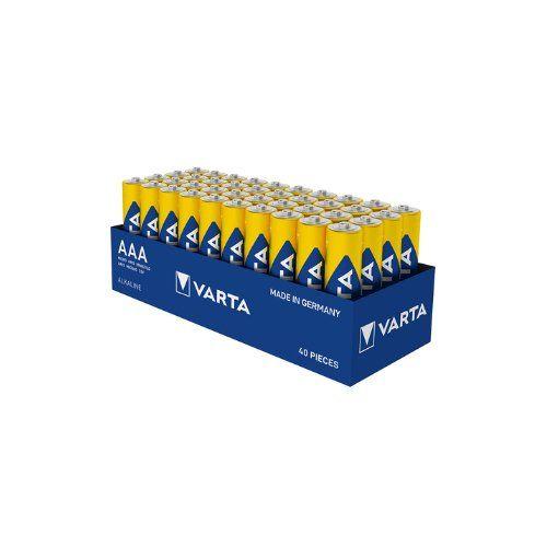 Pilhas Alcalinas VARTA LONGLIFE Power (High Energy) AAA Micro 40 unidades (Azul e Amarelo), miniatura 2