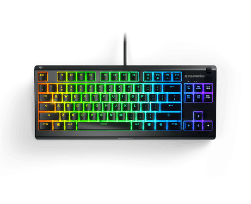 Teclado STEELSERIES APEX 3 TKL (Inglês - Membrana - Mini - Preto)