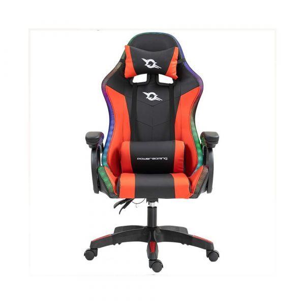 Cadeira Gaming POWERGAMING 813 (Pele - Preto e Vermelho), miniatura 2