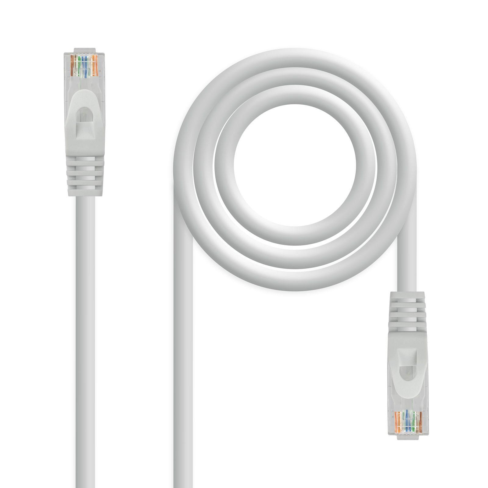 Cabo de Rede RJ45 NANOCABLE 10.20.1805 (5 m - Cat6A - RJ-45 Macho - Cinzento)