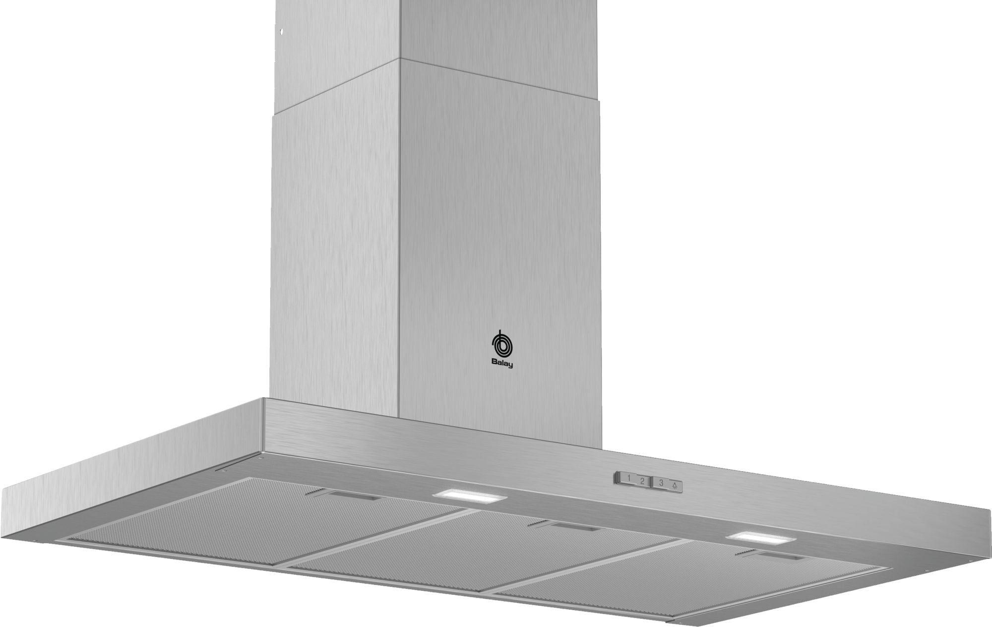 Exaustor de Parede BALAY 3BC096MX (Altura 63,5-107,5 cm - 90 cm - 50 cm - Inox)