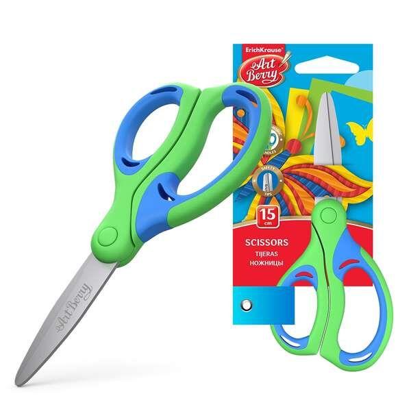 Tesoura Escolar ERICHKRAUSE ErgoLine Kids (Aço inoxidável - 15 cm), imagem 1