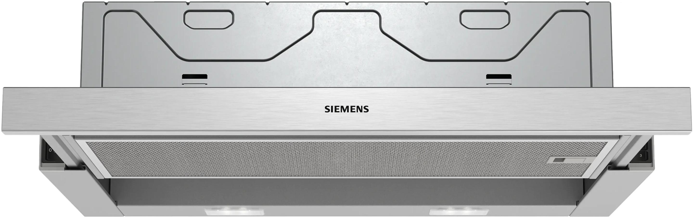 Exaustor Telescópico de Encastre SIEMENS LI64MC521 (Altura 29 cm - 60 cm - 203 cm - Prateado)