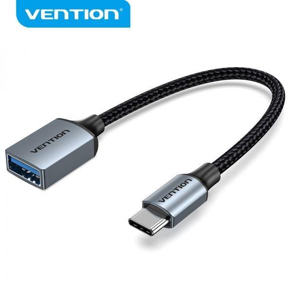 Cabo Adaptador USB-C para USB-A VENTION CCXHB (0,15 m - USB-A - USB-C - Cinzento), miniatura 2