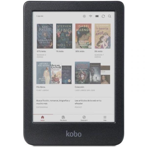 Leitor de Livros Eletrónicos KOBO Clara Colour (6" - 1448 x 1072 pixels - E Ink Kaleido - Preto)