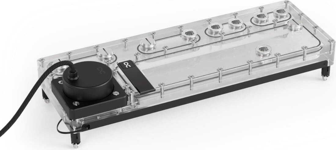Placa de Distribuição para Refrigeração Líquida ALPHACOOL Core Distro Plate 360 Links D5/DDC V.2 (Bomba D5 Apex)