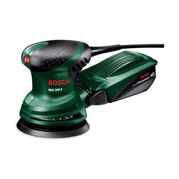 Lixadora Orbital BOSCH PEX 220 A (220 W - 220 V - Corrente elétrica - Verde e Preto)