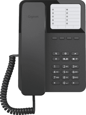 Telefone com Fios GIGASET DESK 400 (Preto), miniatura 3