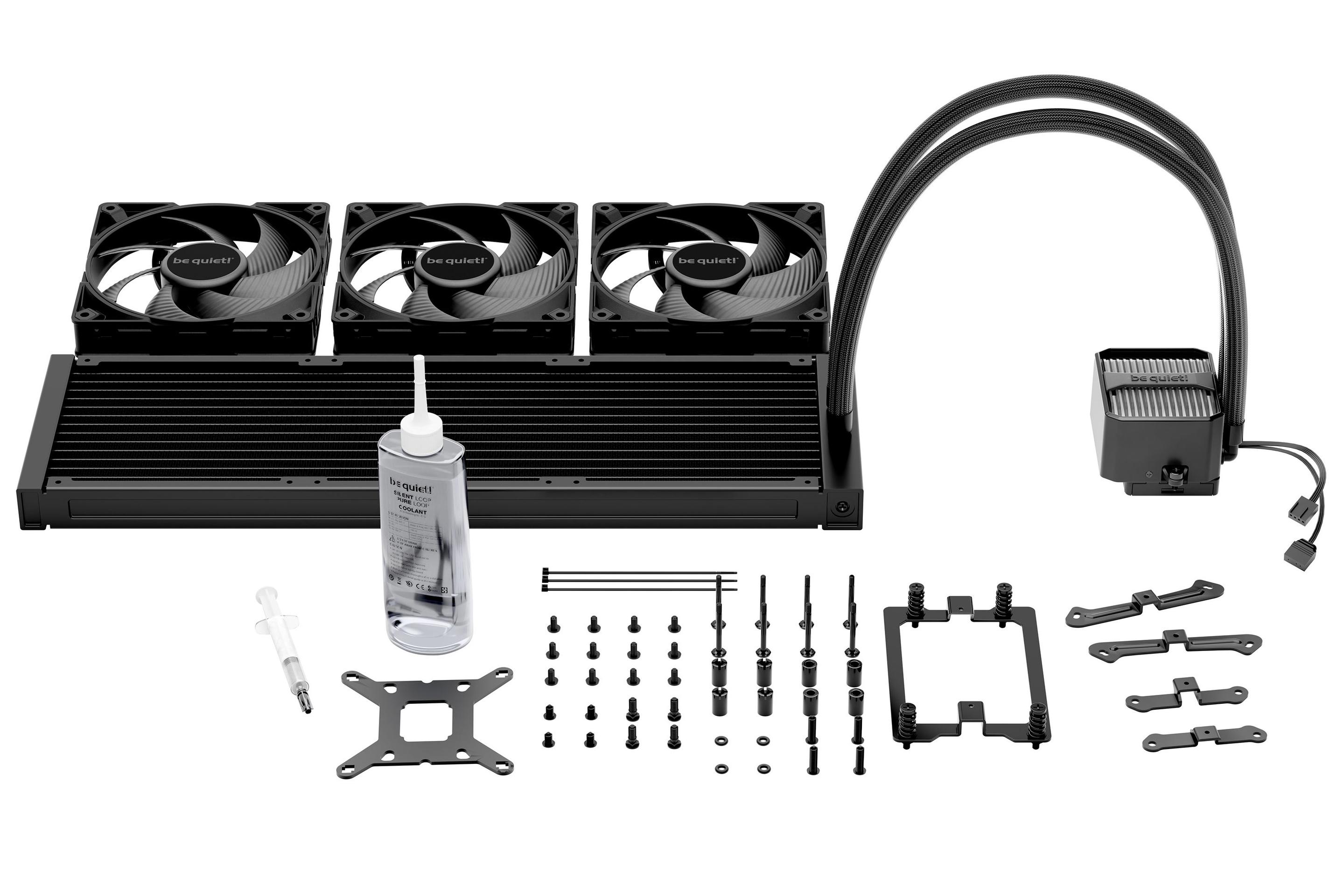 Sistema de Refrigeração Líquida BE QUIET! Silent Loop 3 420 mm (140 mm - 3 ventoinhas - 1900 RPM - Preto) — miniatura 7