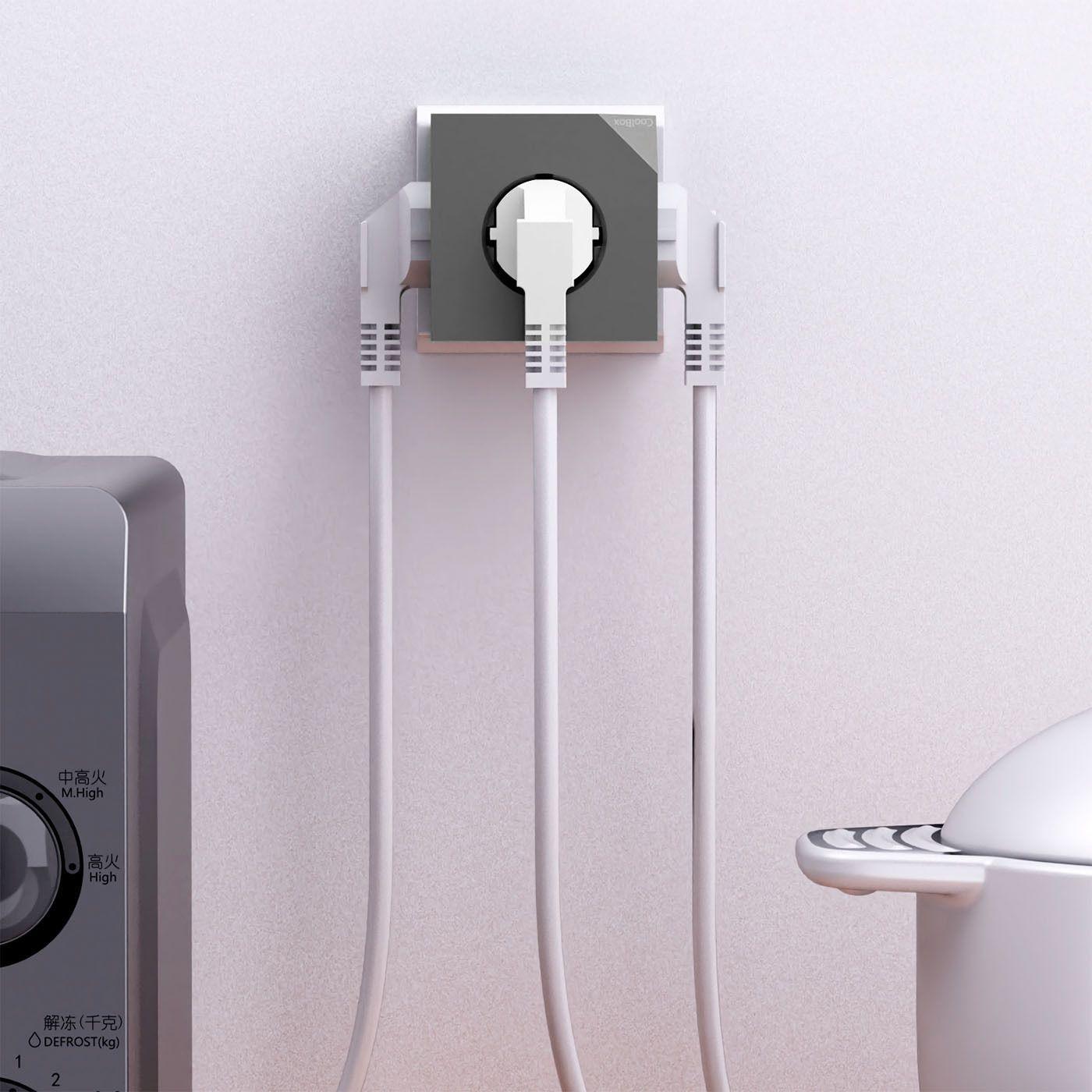Bloco de Tomadas COOLBOX COO-BEN-CU-CUBE (AC - Cinzento) — miniatura 4