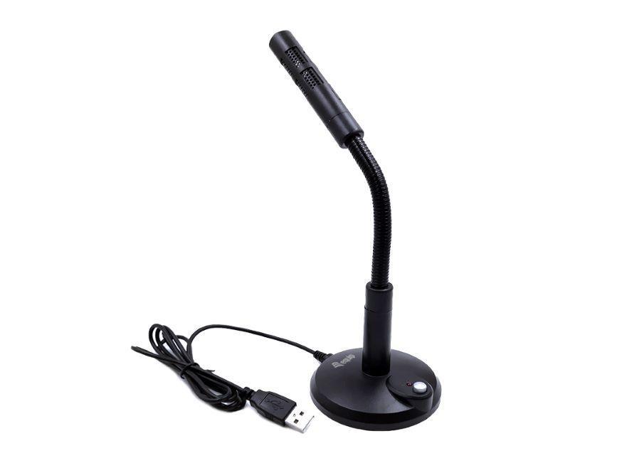 Microfone de Mesa EQUIP 245340 (Microfone de mesa - Com fios - USB - Preto)