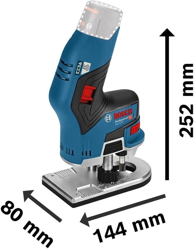 Tupia de Perfilar BOSCH GKF 12V-8 Professional (Preto, Azul e Vermelho), miniatura 5