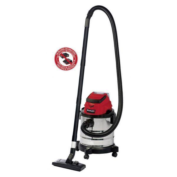 Aspirador de Sólidos e Líquidos EINHELL TC-VC 18/20 Li S-Solo (Preto/Vermelho/Cinzento), miniatura 3