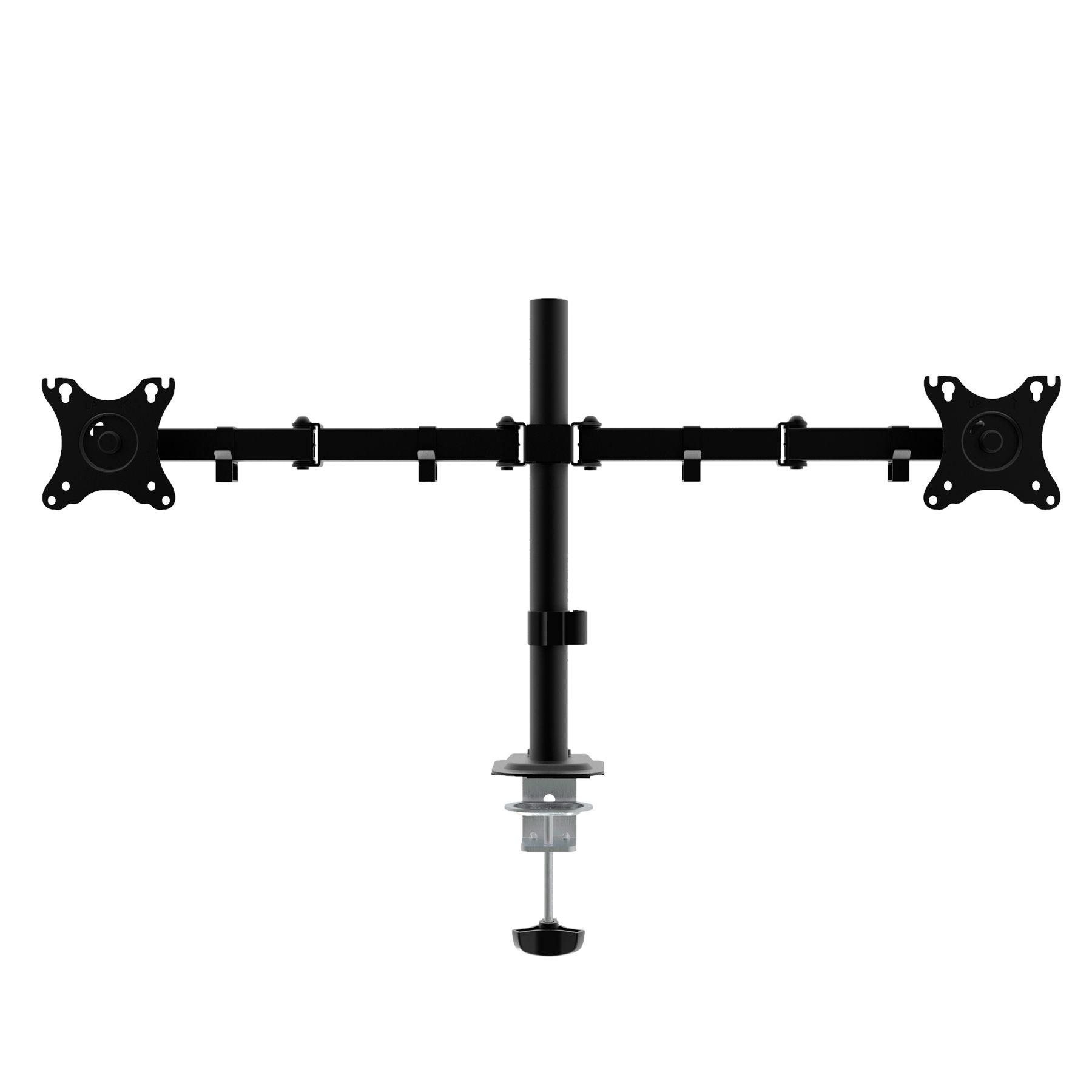 Suporte de Secretária para 2 Monitores UNYKACH UK710102 (100 x 100 mm - 75 x 75 mm - 81,3 cm - Preto)