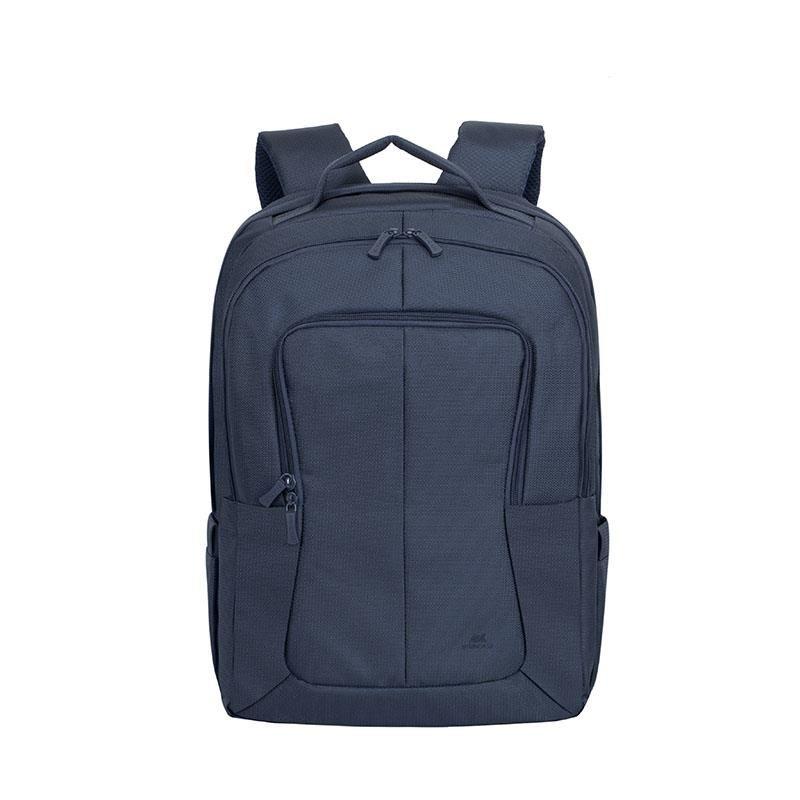 Mochila para Portátil RIVACASE Tegel 8460 (Poliéster - Até 17,3 polegadas - Altura 47 cm - Azul-escuro)