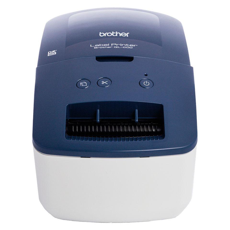 Impressora de Etiquetas BROTHER QL-600B (Com Fios - Branco e Azul)