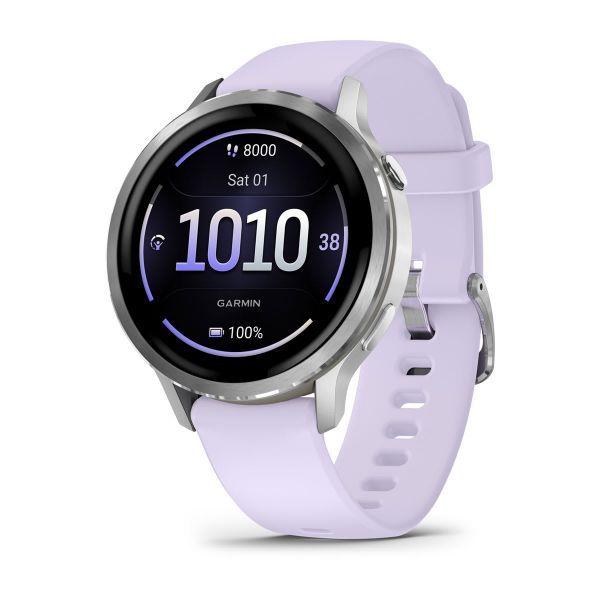 Smartwatch GARMIN Venu 4 41 mm (Redondo - AMOLED digital - 1,2" - Prateado e Pervinca) — miniatura 2