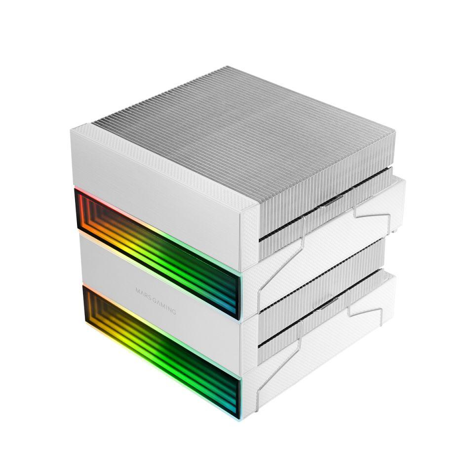 Cooler CPU MARS GAMING MCPU-X26W (12 cm - 2600 RPM - Multi - Branco) — miniatura 3