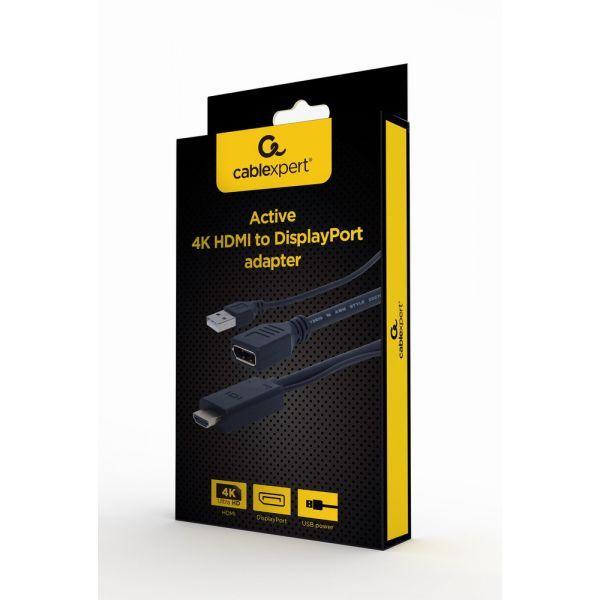 Adaptador HDMI para DisplayPort Ativo GEMBIRD A-HDMIM-DPF-01 (0,1 m - DisplayPort + USB Tipo A - HDMI Tipo A padrão - Preto), miniatura 5