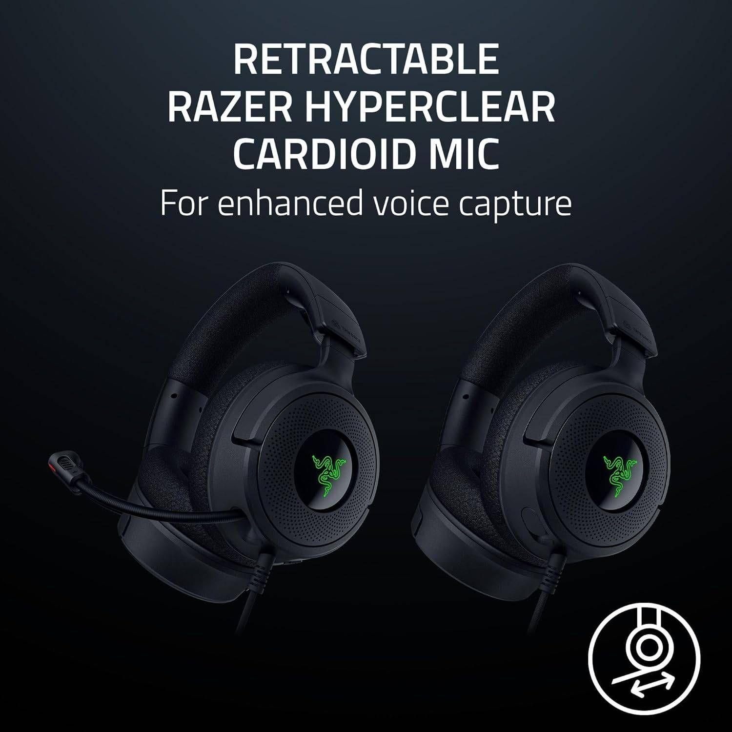 Headset Gaming RAZER Kraken V4 X (Binaural - Com fios - Supra-aural - Preto), miniatura 5