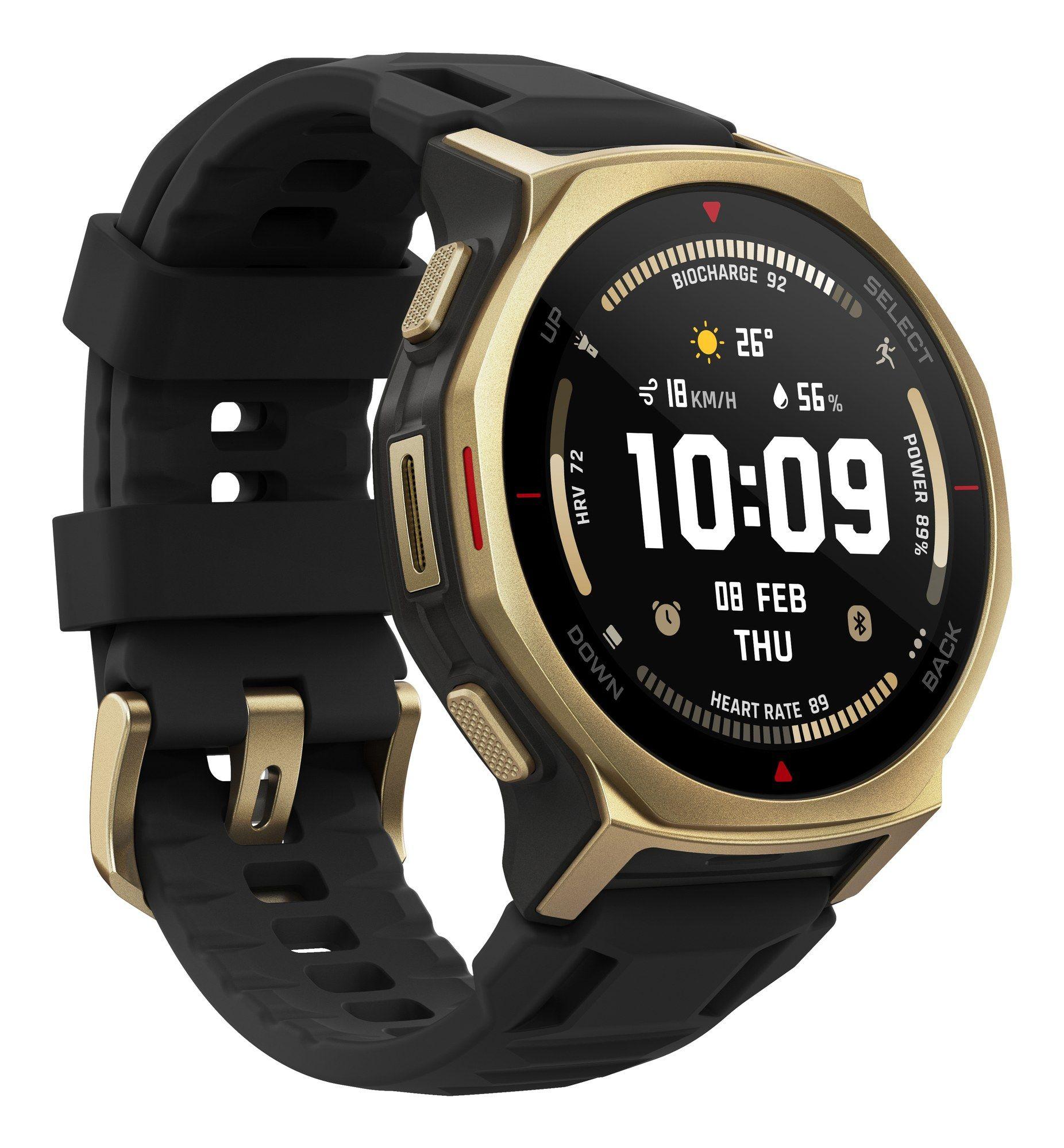 Smartwatch AMAZFIT T-Rex 3 Pro (44 mm - AMOLED 1,32" - GPS - 10 ATM - Preto e Dourado), miniatura 3