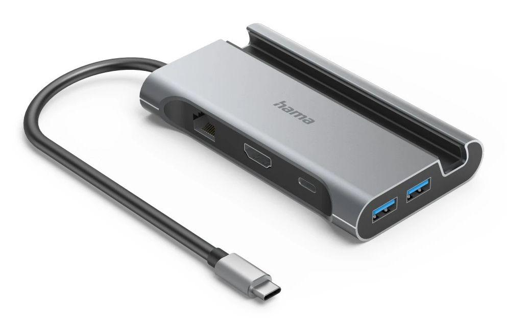 Hub USB-C HAMA Connect2Mobile V2 (0,15 m - Antracite) — miniatura 2