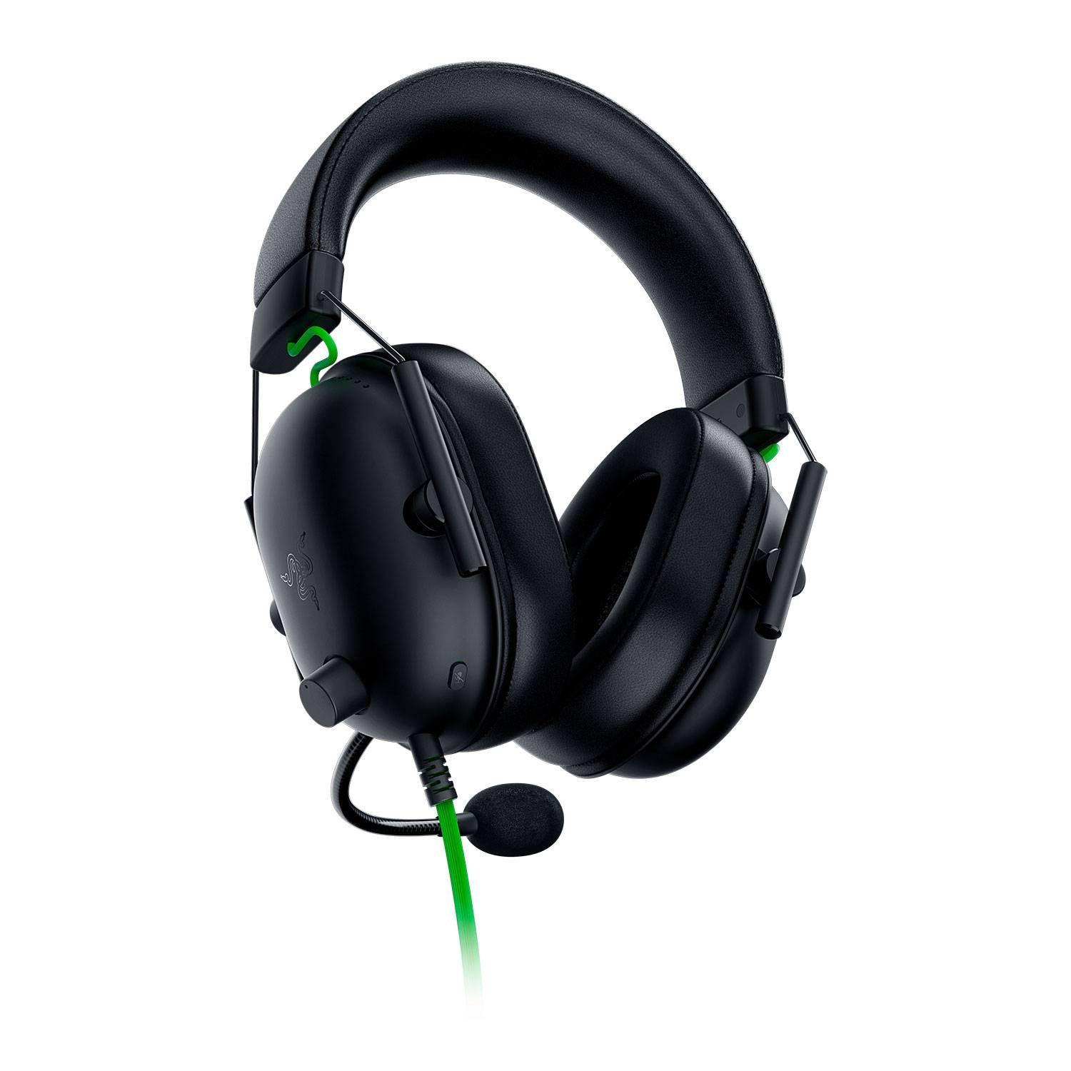 Headset Gaming RAZER BlackShark V2 X (Binaural - Com fios - Circum-aural - Preto e Verde) — miniatura 4