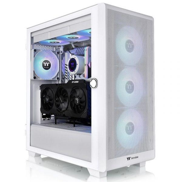 Caixa PC THERMALTAKE S250 TG ARGB (ATX, EATX, micro ATX, Mini-ITX - Midi Tower - SPCC - Branco)