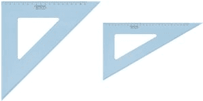 Esquadro de Desenho STAEDTLER 567 31-45 (31 cm - Azul Transparente)
