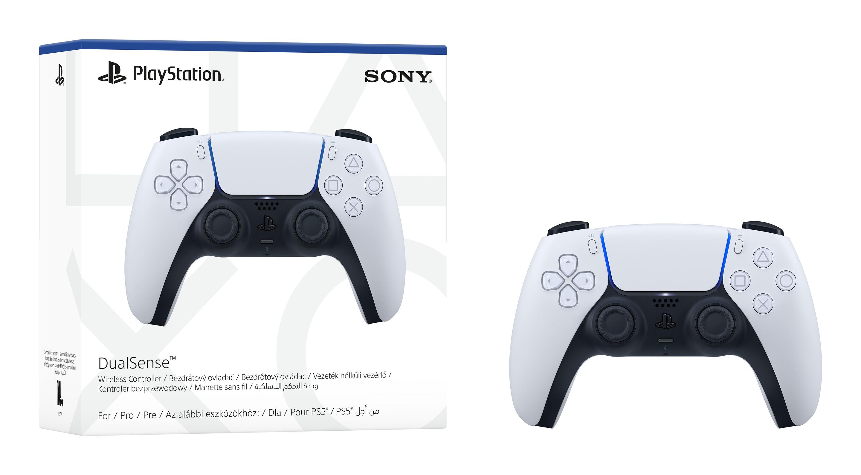 Comando SONY DualSense V2 (PlayStation - Com fios e sem fios - Preto e Branco), miniatura 5
