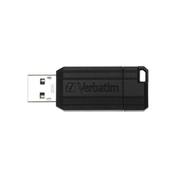 Pen USB VERBATIM Store 'n' Go PinStripe (Deslizante - USB Tipo A - USB Type-A - Preto), miniatura 2