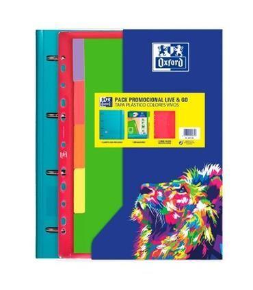 Pasta de Argolas OXFORD Live & Go (Polipropileno - Cores Sortidas), miniatura 2