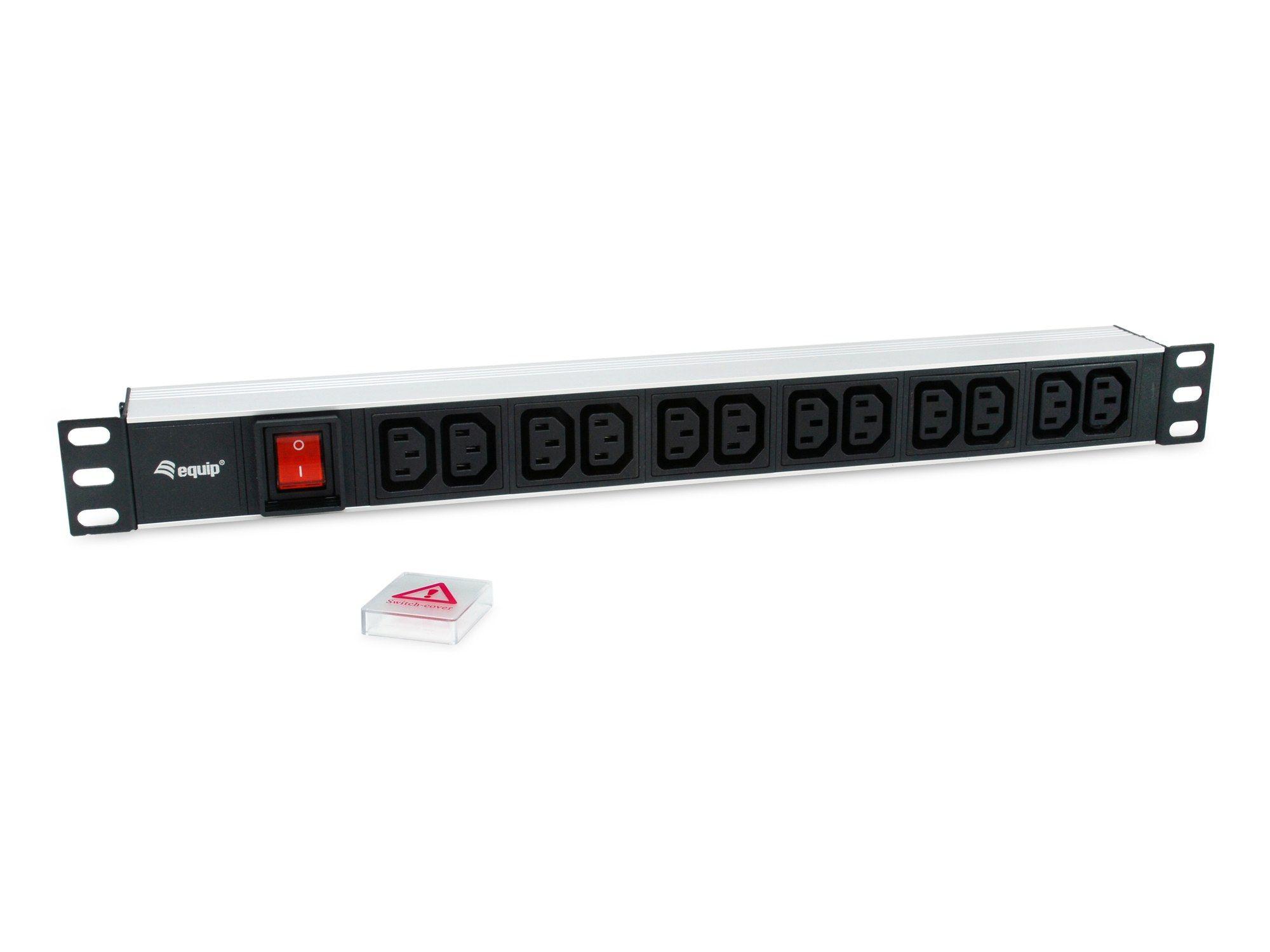 Unidade de Distribuição de Energia EQUIP 333318 (Rack 19" 1U - 12x IEC C13 - Preto e Prateado), miniatura 4