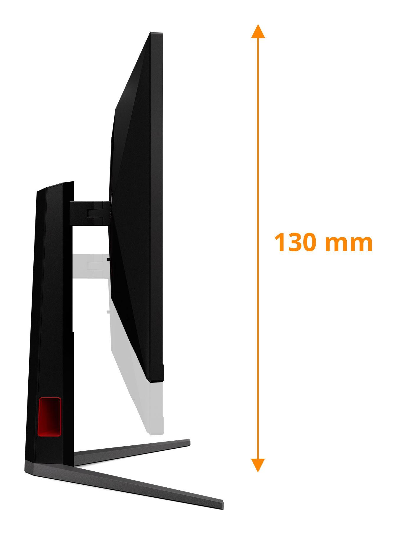Monitor AOC U32G4U (31,5" - Fast IPS - 160 Hz - Preto e Vermelho) — miniatura 3