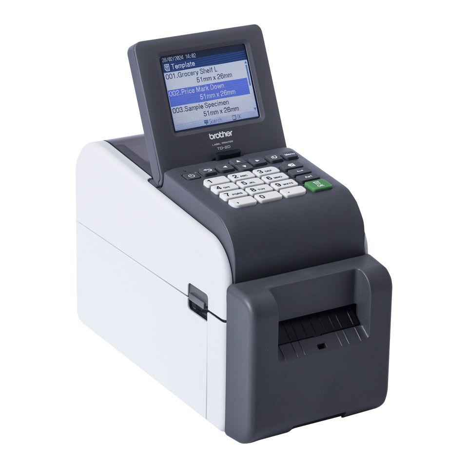 Impressora de Etiquetas BROTHER TD-2320DSA(300) (Com fios - Windows 10, Windows 11 - Preto/Cinzento), miniatura 3