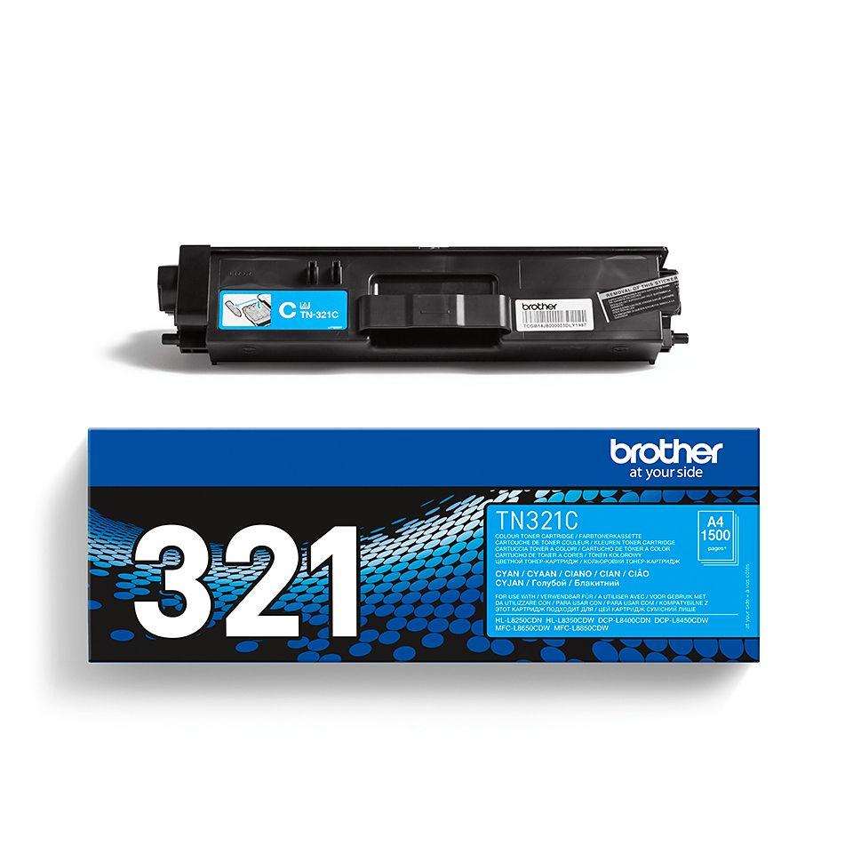 Toner BROTHER TN-321C (1500 páginas - Ciano), miniatura 4