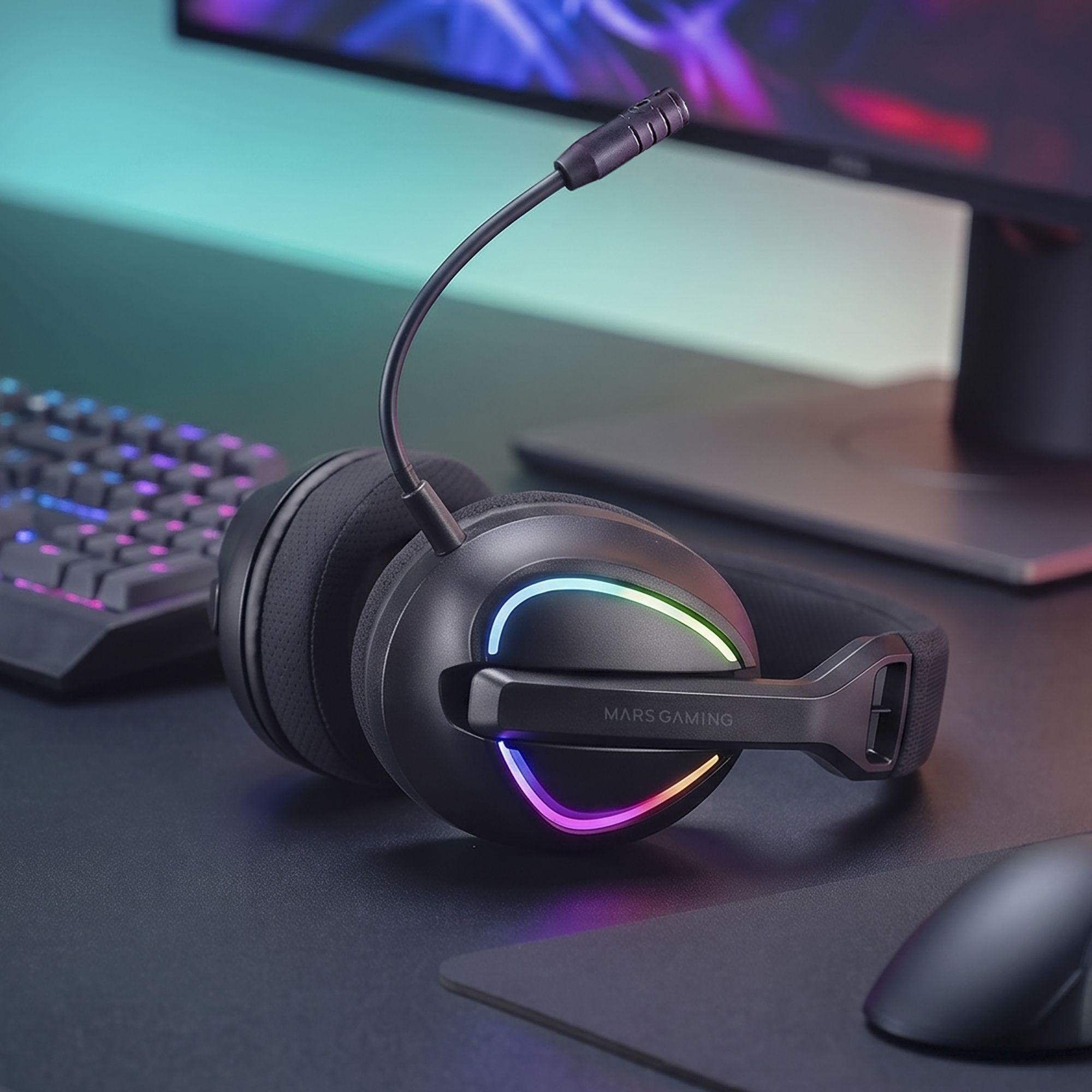 Headset Gaming MARS GAMING MHWQUASAR (Preto), miniatura 3