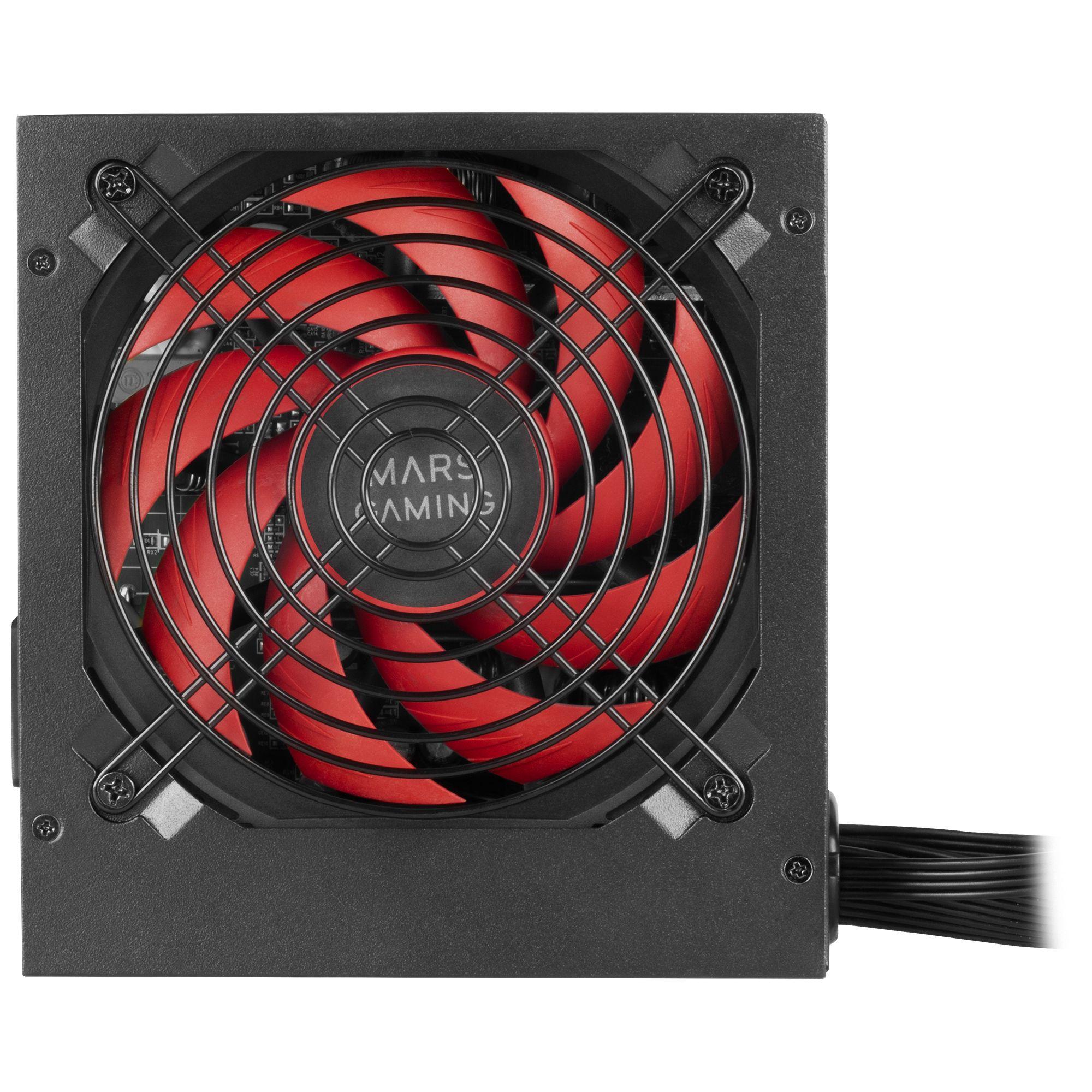 Fonte de Alimentação MARS GAMING MPIII550P (ATX - 550 W - Não modular - Preto)