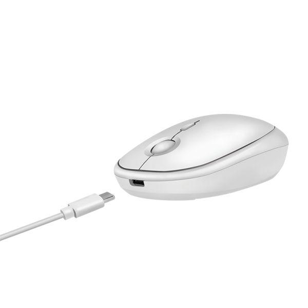 Rato LOGILINK ID0205 (Ambidestro - 1600 DPI - RF Wireless + Bluetooth - Branco) — miniatura 5