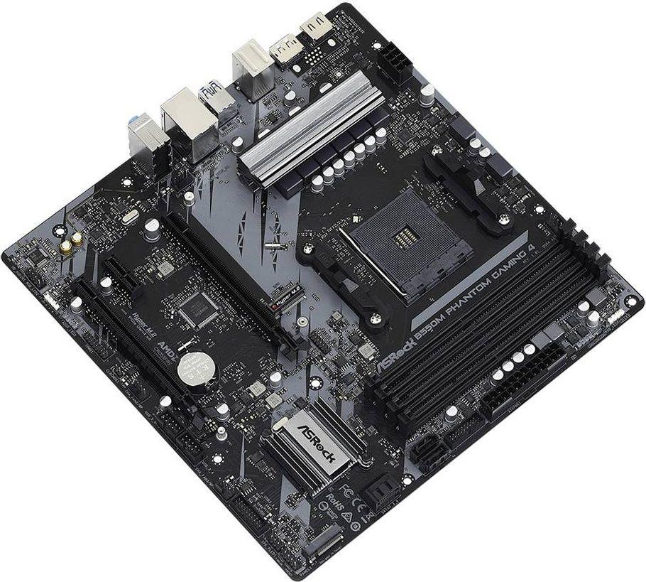 Motherboard ASROCK B550M Phantom Gaming 4 (AM4 - AMD Ryzen 3000 Series - micro ATX - Preto) — miniatura 4