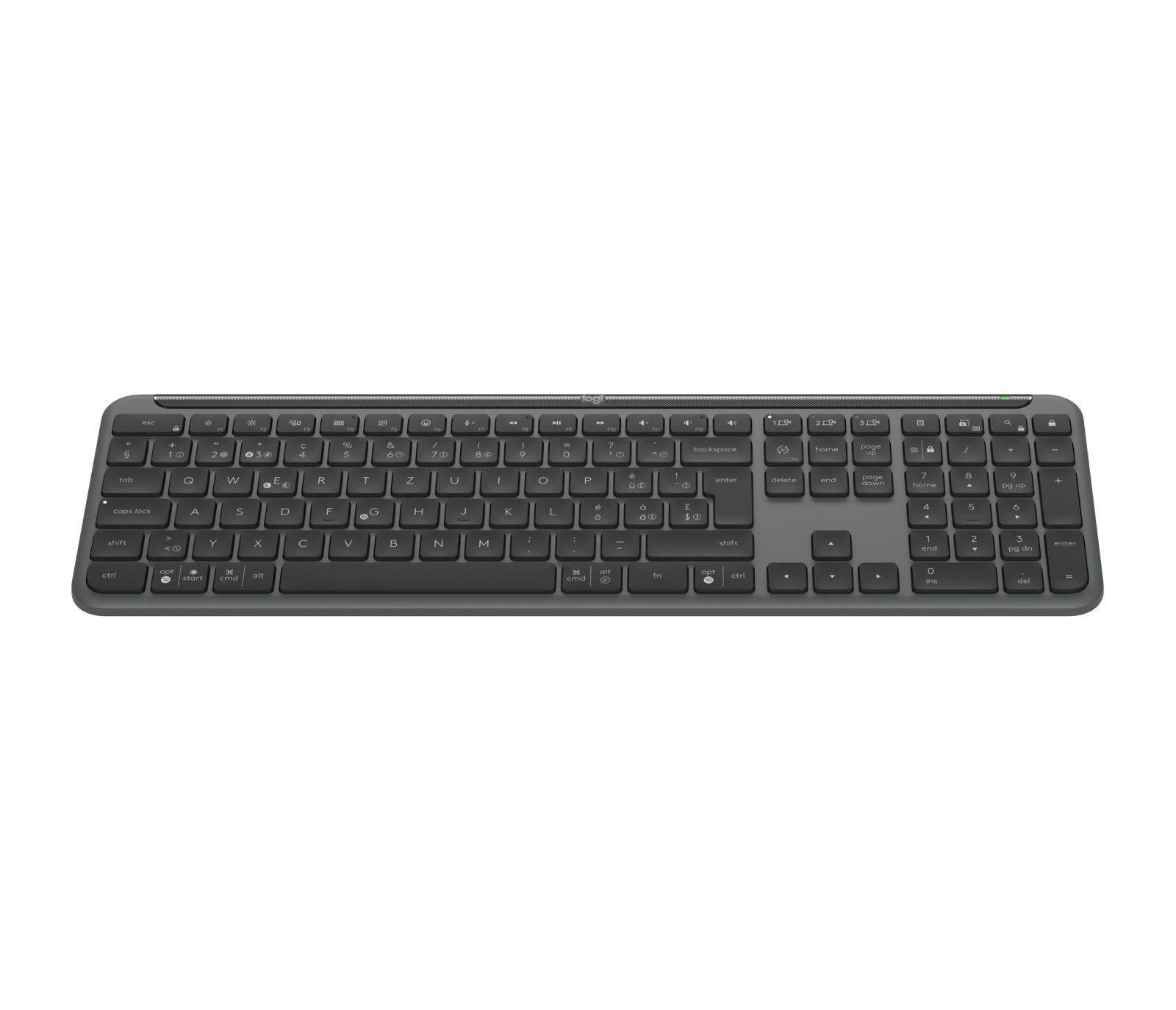 Teclado LOGITECH Signature Slim Wireless K950 (Suíço - Teclas tesoura - Tamanho completo - Grafite) — miniatura 4