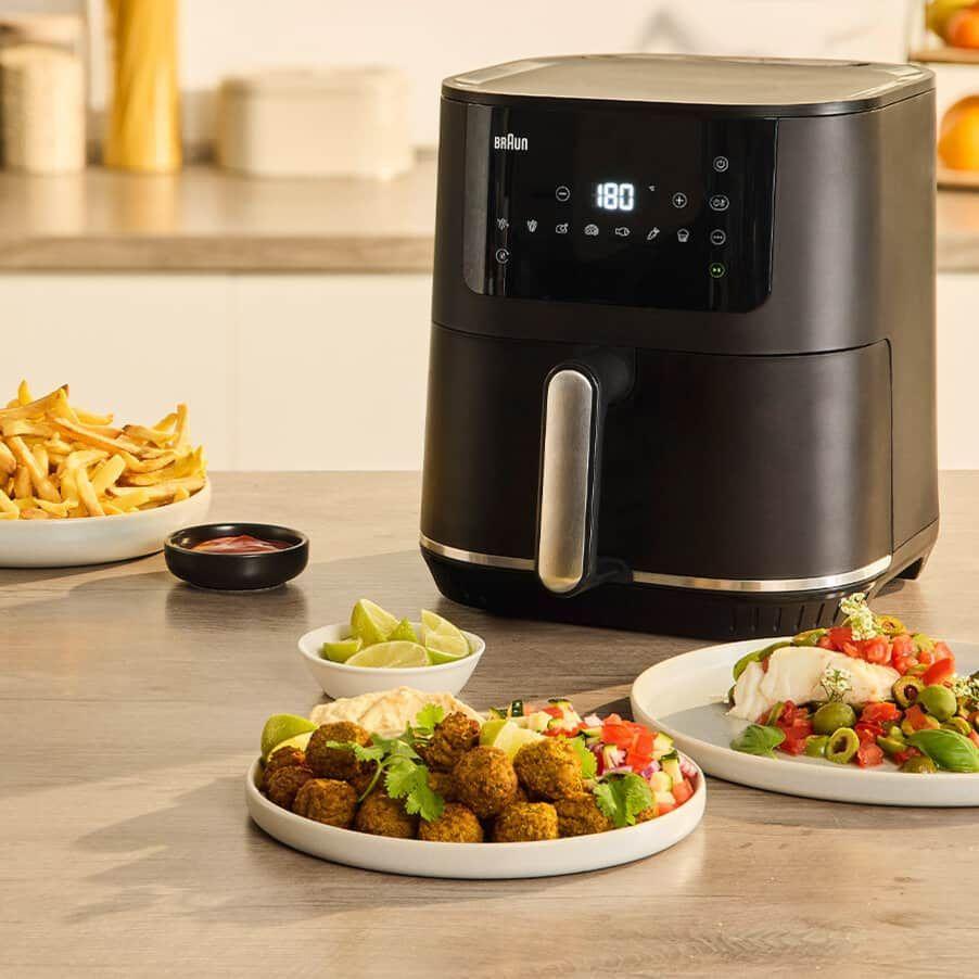 Fritadeira a Ar Quente Independente BRAUN MultiFry 5 HF 5034I (1700 W - Toque - Preto), miniatura 6