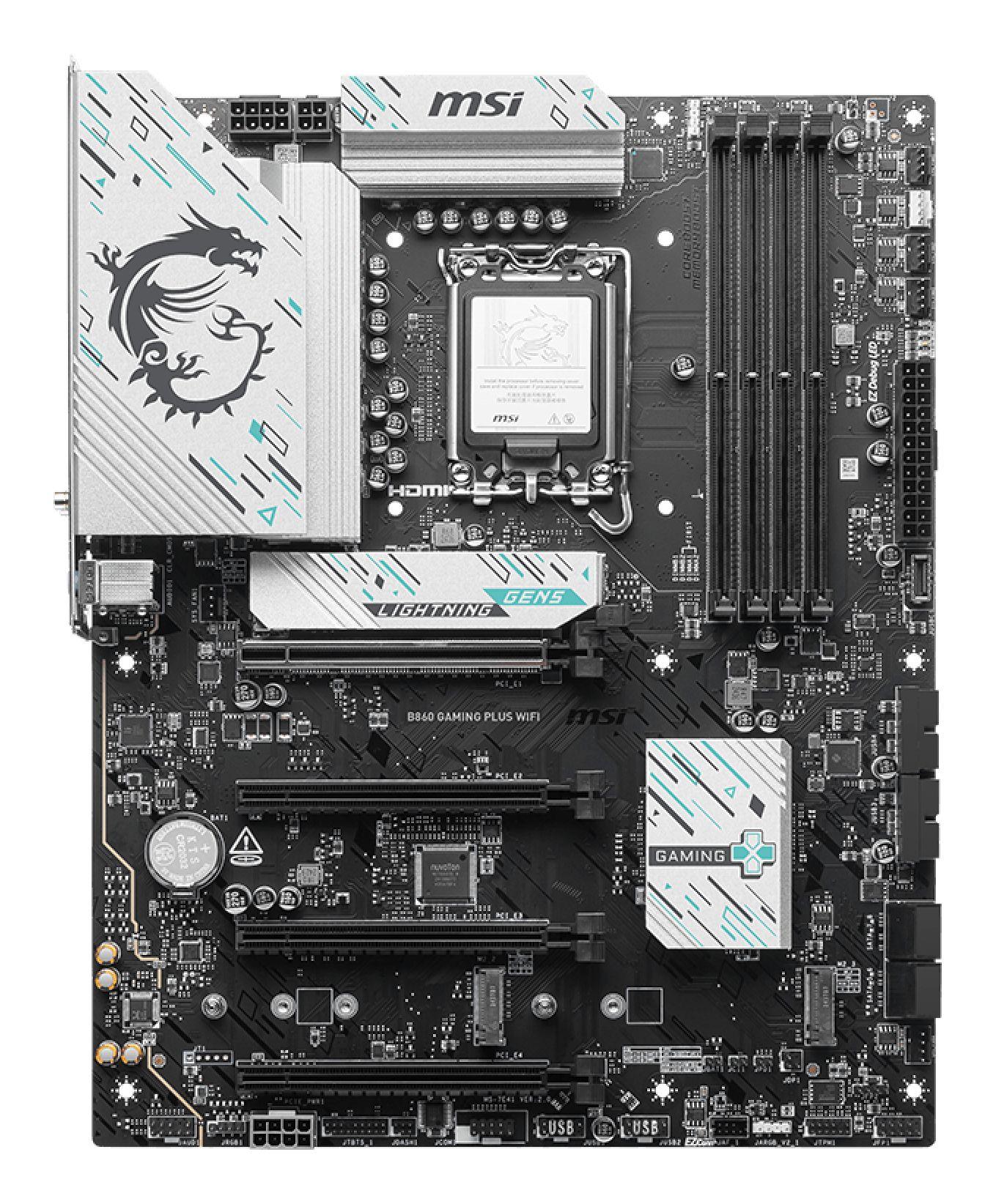 Motherboard MSI B860 GAMING PLUS WIFI (LGA 1851 (Socket V1) - Intel Core Ultra - ATX - Preto), miniatura 2