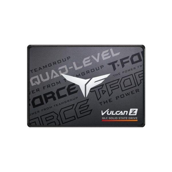 SSD TEAM GROUP T-Force Vulcan Z QLC 2TB (2 TB - 2,5" - SATA - Preto/Cinzento)