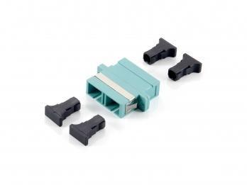 Adaptador de Fibra Ótica EQUIP 156143 (SC Duplex Multimodo OM3 - Turquesa)