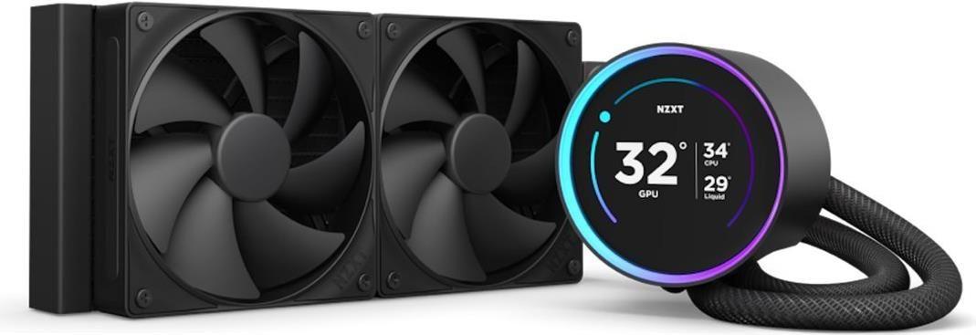 Sistema de Refrigeração Líquida NZXT Kraken Elite 240 (120 mm - 2000 RPM - PWM de 4 pinos - Preto)