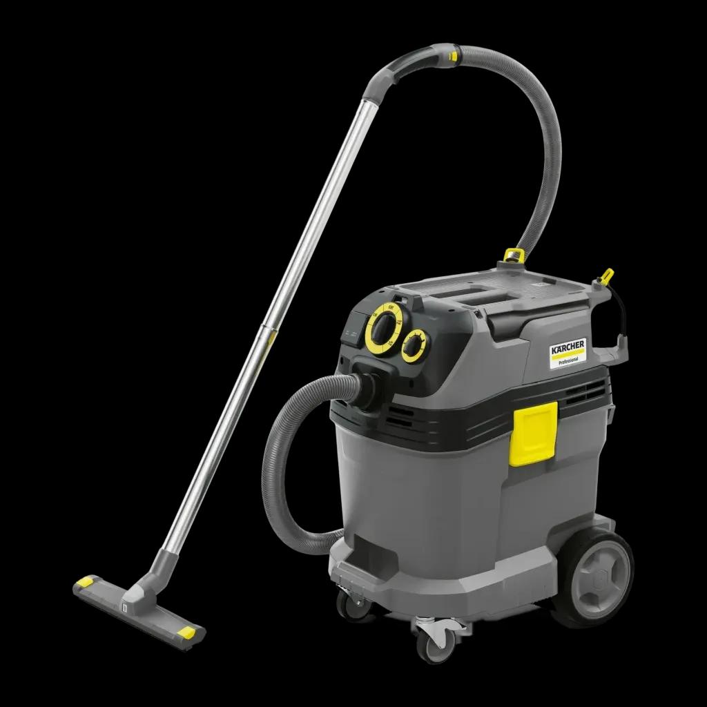 Aspirador Profissional KÄRCHER NT 40/1 Tact Te L (Altura 65,5 cm - 27,3 kPa - 40 l - Preto, cinzento e amarelo)