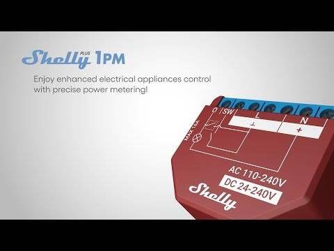 Relé Inteligente SHELLY Plus 1PM (41mm x 36mm x 15mm - Vermelho) — miniatura 3
