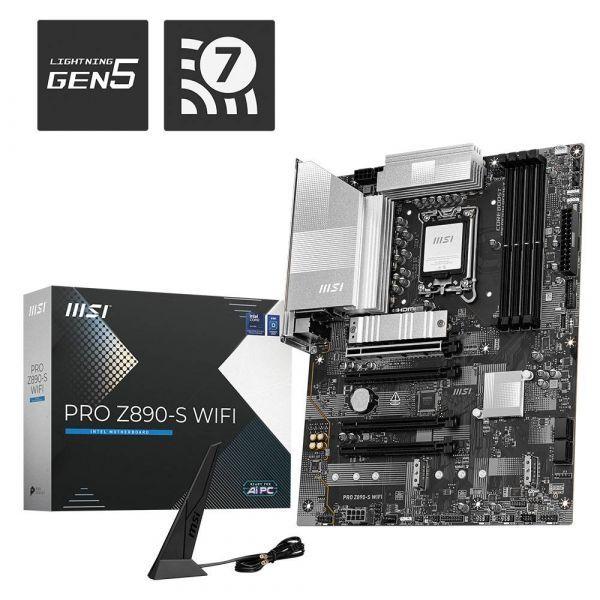 Motherboard MSI PRO Z890-S WIFI6E (LGA 1851 - Intel Core Ultra - ATX), miniatura 2