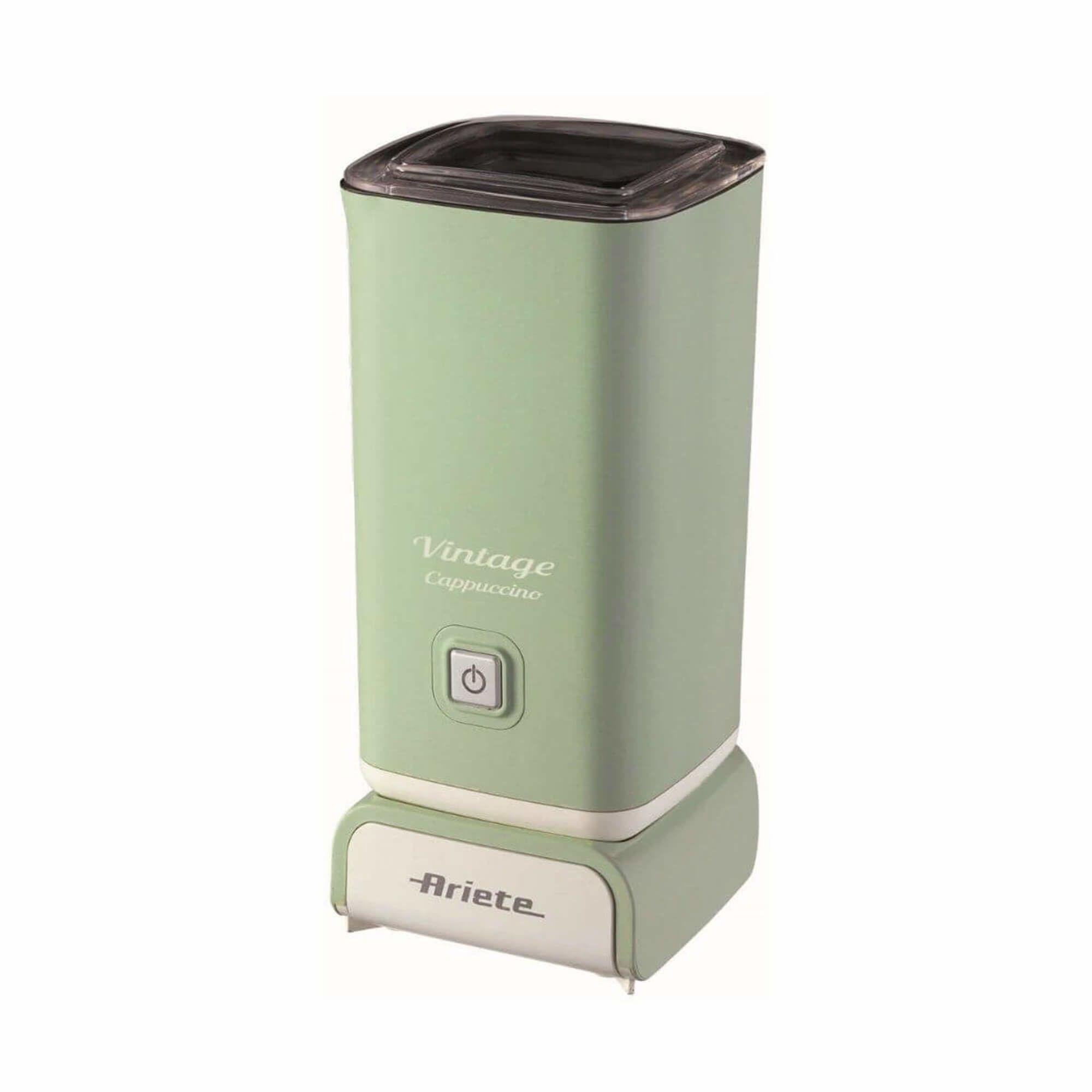 Espumador e Aquecedor de Leite Automático ARIETE Vintage 2878/04 (500 W - Quente e frio - Altura 22 cm - Verde)
